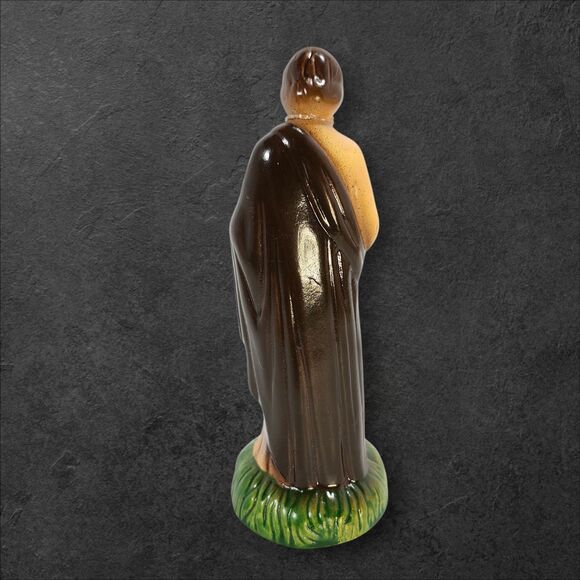 Vintage 11-Piece Nativity Set Manger Taiwan Ceramic Figures Only Missing Joseph - Picture 12 of 16